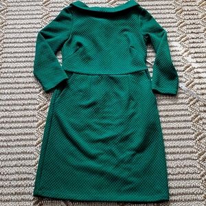 Boden Estella Jacquard Dress in amazon green size 2P